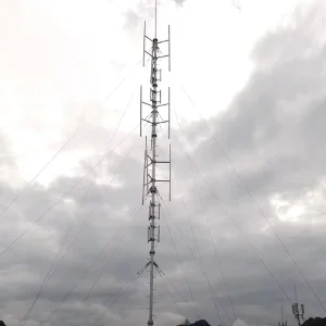 Guyed Lattice Mast for Communication Antenna Broadcasting Triangular Square Steel Structure Hot Dip Galvanizing