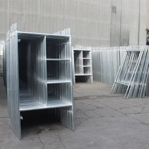 H Frame Mobile Steel Scaffolding with Wheels, Industrial High Strength