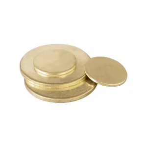 H59 H62 Solid Brass Round Spacer Pad Blank Disc Washer Without Hole for Laser Engraving and Decorative Capping