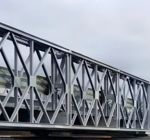 HD-200 Type Bailey Bridge Prefabricated Steel Structure Portable Trestle Bridge