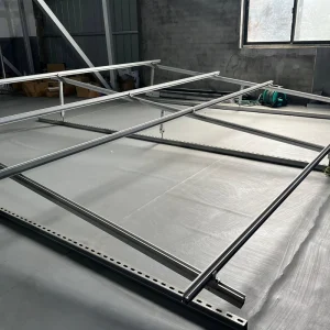 HDG Galvanized Steel Unistrut C Channel Steel Rail 41×41 and 41×21 Photovoltaic Mounting Support Structure