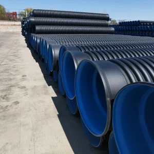 HDPE Corrugated Pipe for Rainwater Drainage Durable DN300 DN400 DN600 DN800 Smooth Bellows Double Culvert Wall for Irrigation