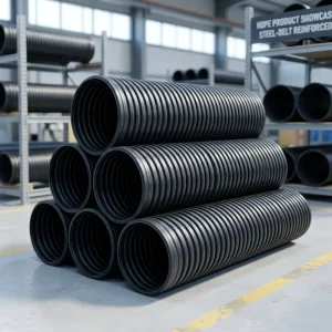 HDPE Large Diameter Spiral Corrugated Pipe Heavy Duty Sewer Drainage Pipe for Underground Municipal Engineering Use