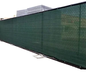 HDPE Privacy Fence Screen Not Coated Beige Dark Green Blue Black Brown