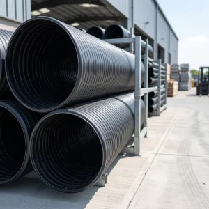 HDPE Reinforced Corrugated Pipe Large Diameter Sewer Pipe for Municipal Water Drainage Project Supply