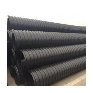 HDPE Steel Belt Reinforced Double Wall Corrugated Pipe for Underground Storm Water Drainage