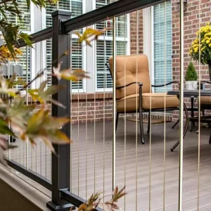 HIMOWAY METAL Vertical Side Mount Wire Cable Railing System Stainless Steel Outdoor Decking Rope Wire Railing