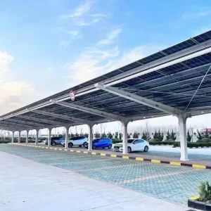 HSD BIPV Solar Carport Large Scale Highway Project Outdoor Parking Steel Structure Solar Canopy Hot Dip Galvanized 60m/s