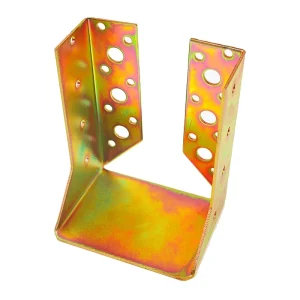 HT-156 Steel Wood Connector Metal Timber Brackets Zinc Plated 2mm Single-Side Silver Punching Process for Building House