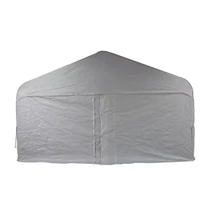 HT High Quality Steel Aluminum Alloy Double Car Parking Canopy with Waterproof Arch Roof and Durable Construction