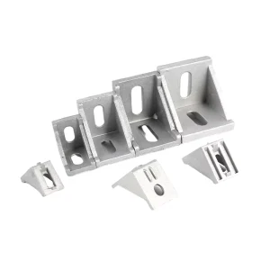 HZX European Standard 3030 Industrial Aluminum Profile Right Angle 90 Degree Single-Side Triangle Bracket Connector Accessories