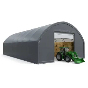 Hay Storage Fabric Shed Building Breathable Clear Span Steel Frame