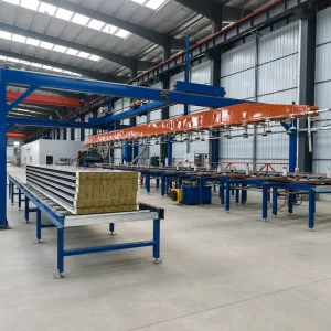 Heat Insulation Eco Friendly Sandwich Panel Metal Exterior Wall Roof Cladding System Fire Resistant Building Materials