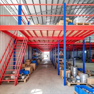 Heavy Duty 2 Layer Attic Mezzanine Racking System Industrial Steel Storage Platform For Warehouse