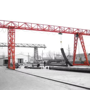Heavy Duty 20 Ton Box Girder Single Girder Gantry Crane for Precast Concrete Production Yard