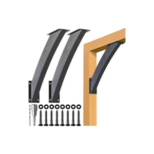 Heavy Duty 4×4 Steel Powder Coated Arc 45 Angle Support Brackets for Pergolas Balconies Courtyards