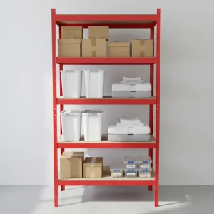 Heavy Duty 5 Layer Steel Corrosion Protection Boltless Rivet Shelving Rack Powder Coated Galvanized Easy Assembly Warehouse