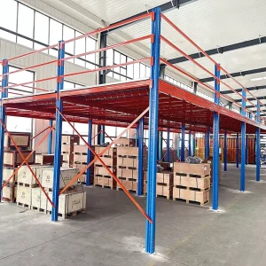 Heavy Duty Adjustable Powder Coated Portable Warehouse Multi Level Steel Racks and Shelves Longspan Mezzanine Racking Floor
