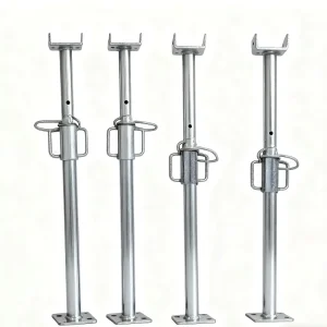 Heavy Duty Adjustable Steel Shoring Prop Q235B Galvanized Formwork Support for Construction Bridge and Building Projects