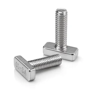 Heavy Duty Aluminium SUS304 Stainless Steel Solar PV Mounting Rail T Slot Head Bolt Flange Nut Lock Washer Fastener Assembly Kit