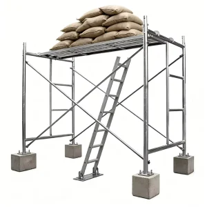 Heavy Duty American Q355 Steel Galvanized Industrial Ladder Scaffolding System for Construction