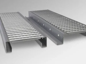 Heavy-Duty Anti-Skid Industrial Steel Walkway Panel, Embossed-Hole Perforated Metal Floor