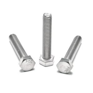 Heavy Duty Black Oxide DIN 933 Standard Hexagon Bolts with Nuts Metric Fasteners for Industrial Equipment