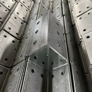 Heavy Duty Brackets Q235B Q355B Structure Sheet Metal Fabrication Construction Brackets Steel Corner Brace for Outdoor Projects