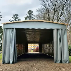 Heavy-Duty Canvas Galvanized Steel Carport Folding Garage Canopy Metal Frame