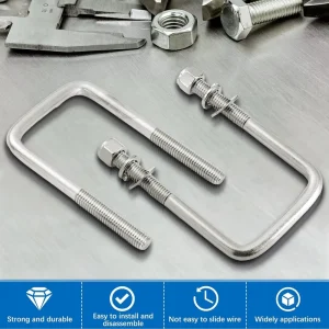 Heavy Duty Carbon Steel Round U Type Anchor Bolts for Construction Install