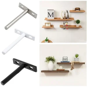 Heavy Duty Concealed Blind Shelf Support Wall Mounted Floating Shelf Supports Brackets Iron Floating Shelves Strong Durable