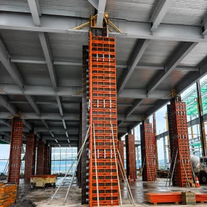 Heavy Duty Concrete Wall Formwork Steel Frame Plywood Panel Reusable Building Formwork System
