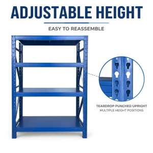 Heavy Duty Corrosion Resistant Steel Pallet Racking System Powder Coated Warehouse Garage Storage Boltless Shelving