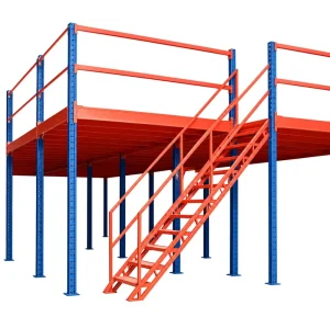 Heavy Duty Customizable Cold Rolled Steel Loft Style Mezzanine Platform for Factory Warehouse Racking