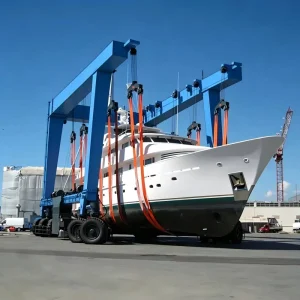 Heavy Duty Double Girder Professional 35 Ton Yacht Gantry Crane for Yacht Shipyard Hull Assembly Production