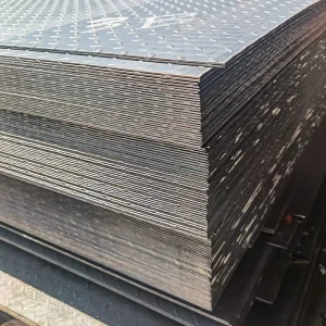 Heavy Duty Galvanized Checkered Diamond Steel Floor Plate Anti Slip Hot Rolled 0.5 5mm Mid Hard Construction Platform Stair