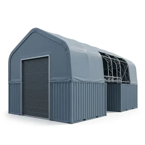 Heavy Duty Galvanized Clear Span Fire Retardant Relocatable A Frame Container Shelter for Industrial Workshop Storage