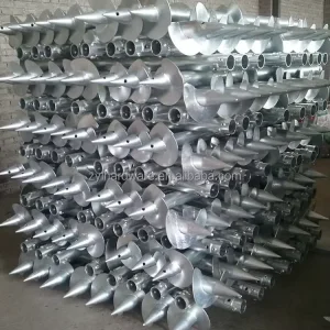 Heavy Duty Galvanized Ground Anchor Screws Earth Auger Anchors for Solar Panels, Fence Posts, Decks and Foundations