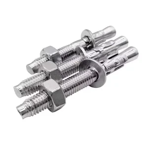 Heavy Duty Galvanized & Stainless Steel Wedge Anchors M6 M30 Concrete Anchor Bolts for Construction
