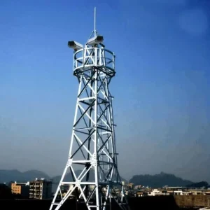 Heavy Duty Galvanized Steel Lattice Security Monitoring Tower 30+ Year Service Life Customizable Height for International Border