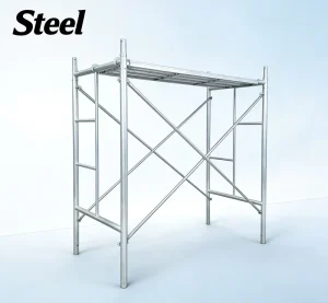 Heavy Duty Galvanized Steel Scaffoldings Inclined Safety Ladders Supplier for Building & Concrete Projects