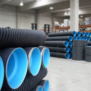 Heavy Duty HDPE Reinforced Spiral Corrugated Pipe Large Diameter Sewer Drainage Pipe for Municipal Water System