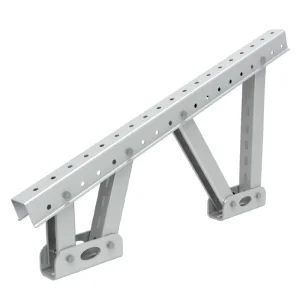 Heavy Duty Hot Dip Galvanized Carbon Steel Solar Ground Mount System Q235B Preassembled Adjustable Foundation Anticorrosion