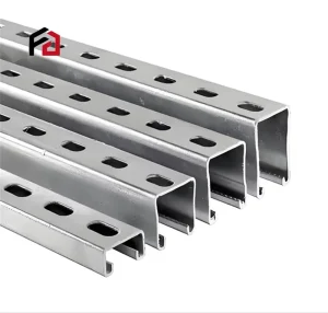 Heavy-Duty Hot Dip Galvanized Steel C Channel Slotted Channel With Welding Bending Punching