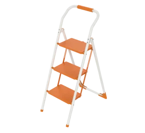 Heavy Duty Indoor Steel Ladder 4 Wide Steps for Home Use Portable Indoor Iron Ladder