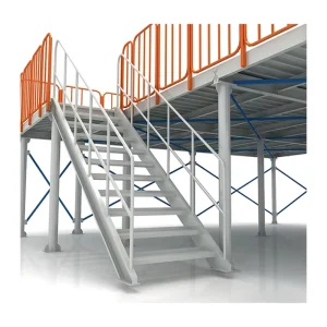 Heavy Duty Industrial Mezzanine Floor Racking System Custom Warehouse Storage Platform Units with Stairs