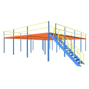 Heavy Duty Industrial Steel Storage Racks Pallet Racking Systems for Warehouse Attic Loft Mezzanine Floor Platforms