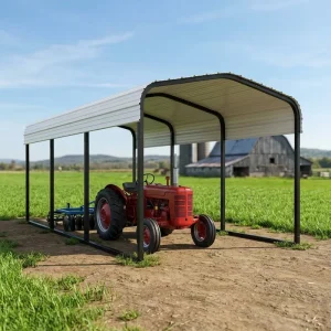 Heavy Duty Metal Carport Custom Galvanized Steel Car Shelter Manufacturer for Industrial Parking Lot Kit