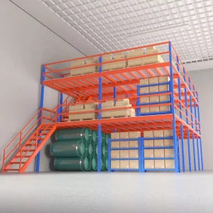 Heavy Duty Mezzanine Platform Steel Structure Rack System Warehouse Multi Level Storage Solution