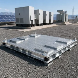 Heavy Duty PV Inverter Support Chassis Hot Dip Galvanized Carbon Steel Welded Frame